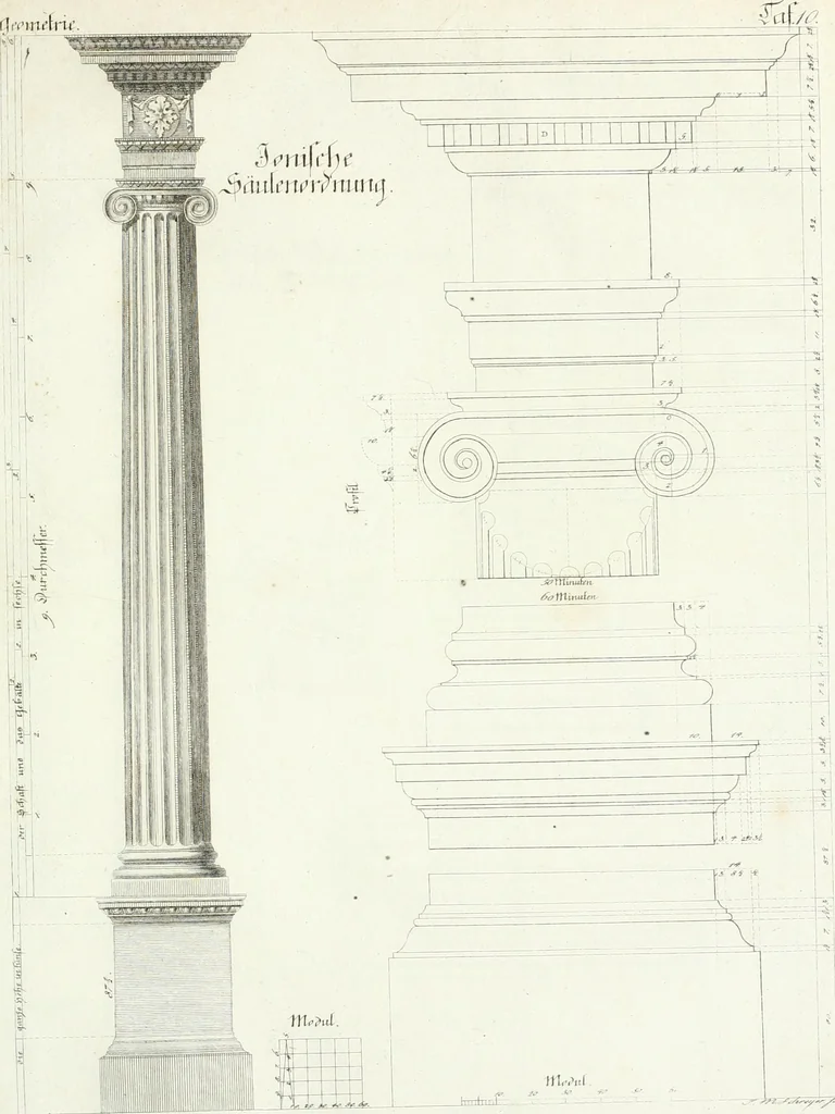 An illustration from Modell- und Zeichnungsbuch für Ebenisten, Tischer, Tapezirer und Stuhlmacher : und sonst für jeden Liebhaber des guten Geschmacks bey Möblirung und Einrichtung der Putz- und Prachtzimmer, 1794, leaf 314