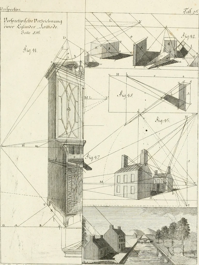 An illustration from Modell- und Zeichnungsbuch für Ebenisten, Tischer, Tapezirer und Stuhlmacher : und sonst für jeden Liebhaber des guten Geschmacks bey Möblirung und Einrichtung der Putz- und Prachtzimmer, 1794, leaf 346
