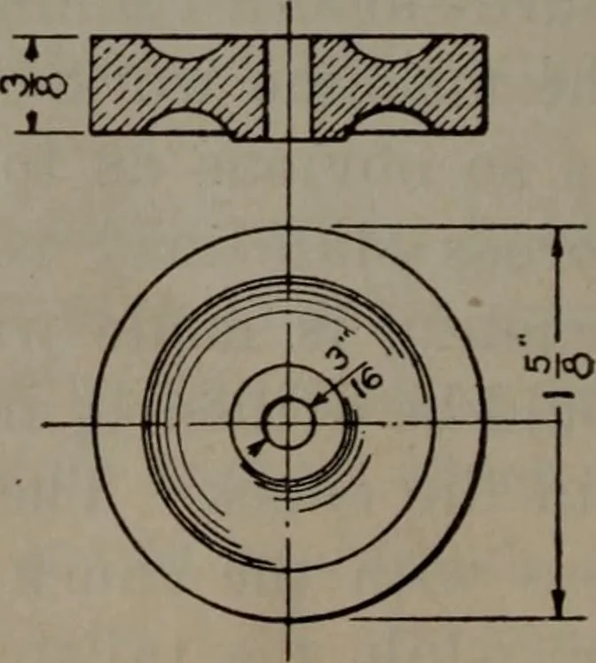 An illustration from Model making; including workshop practice, design and construction of models, a practical treatise for the amateur and professional mechanic .., 1919, leaf 141