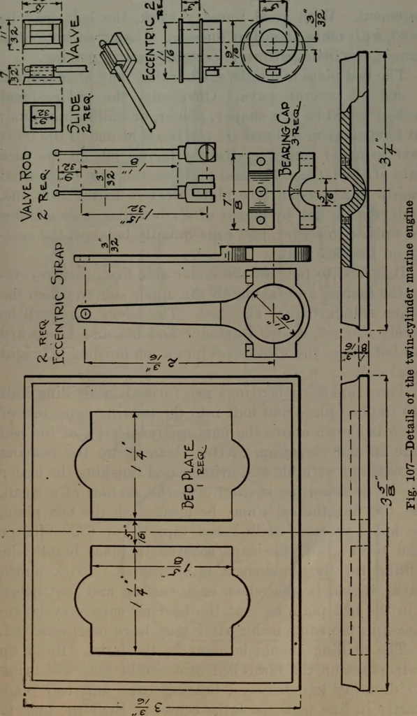 An illustration from Model making; including workshop practice, design and construction of models, a practical treatise for the amateur and professional mechanic .., 1919, leaf 158