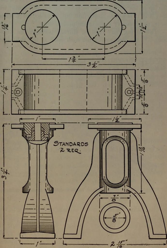 An illustration from Model making; including workshop practice, design and construction of models, a practical treatise for the amateur and professional mechanic .., 1919, leaf 162
