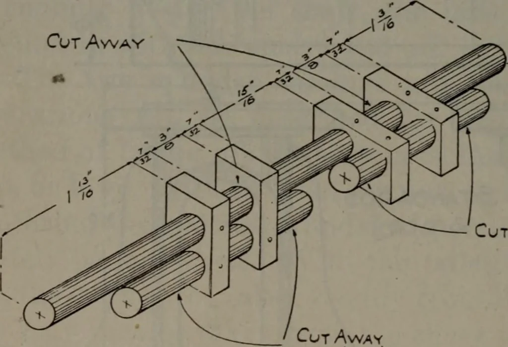An illustration from Model making; including workshop practice, design and construction of models, a practical treatise for the amateur and professional mechanic .., 1919, leaf 163