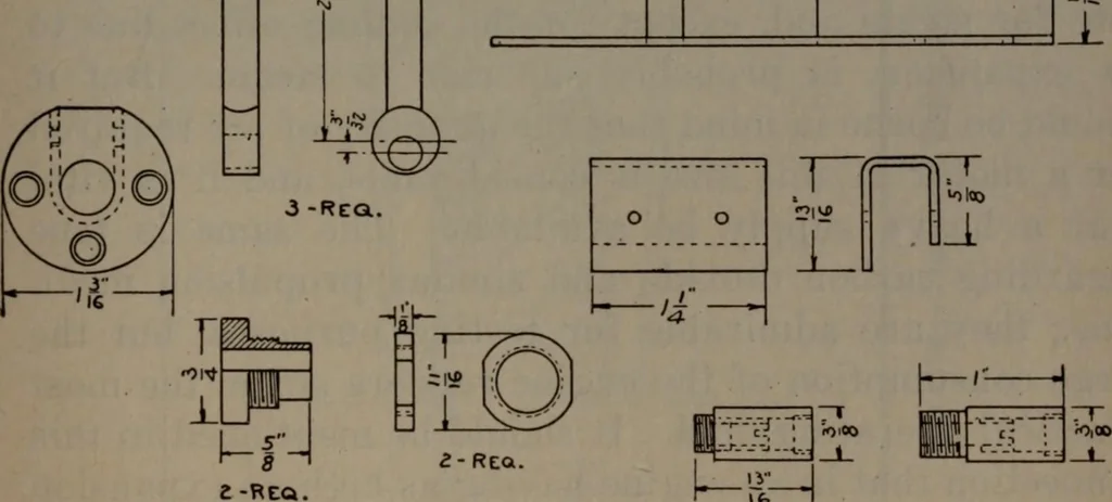 An illustration from Model making; including workshop practice, design and construction of models, a practical treatise for the amateur and professional mechanic .., 1919, leaf 186