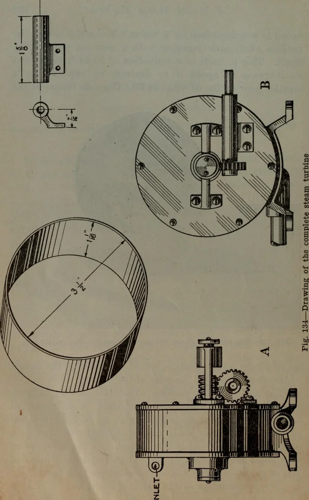 An illustration from Model making; including workshop practice, design and construction of models, a practical treatise for the amateur and professional mechanic .., 1919, leaf 203
