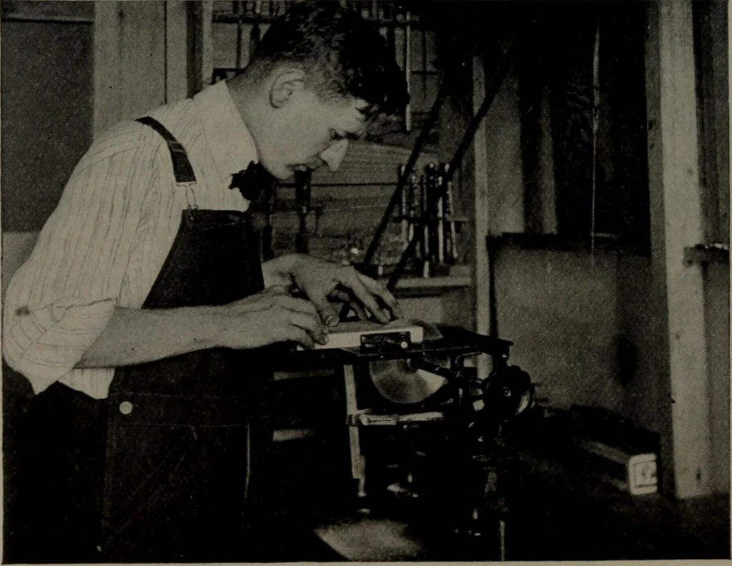 An illustration from Model making; including workshop practice, design and construction of models, a practical treatise for the amateur and professional mechanic .., 1919, leaf 29