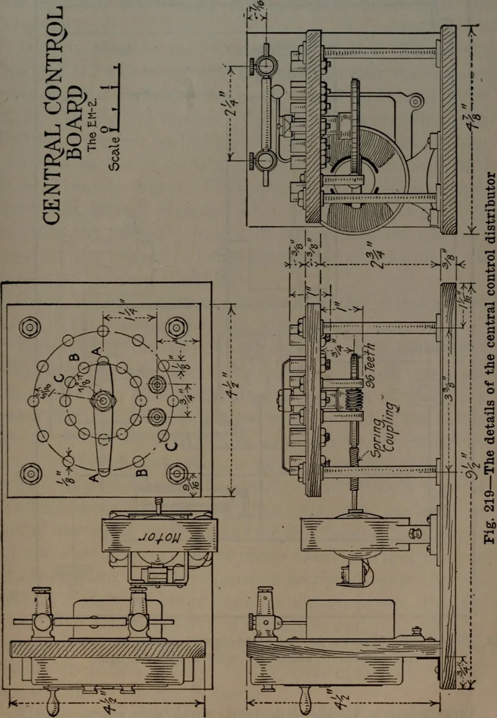 An illustration from Model making; including workshop practice, design and construction of models, a practical treatise for the amateur and professional mechanic .., 1919, leaf 312