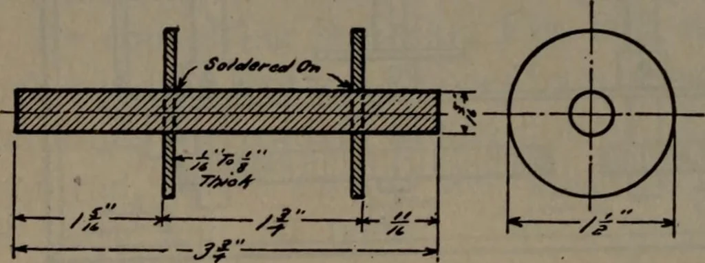 An illustration from Model making; including workshop practice, design and construction of models, a practical treatise for the amateur and professional mechanic .., 1919, leaf 335