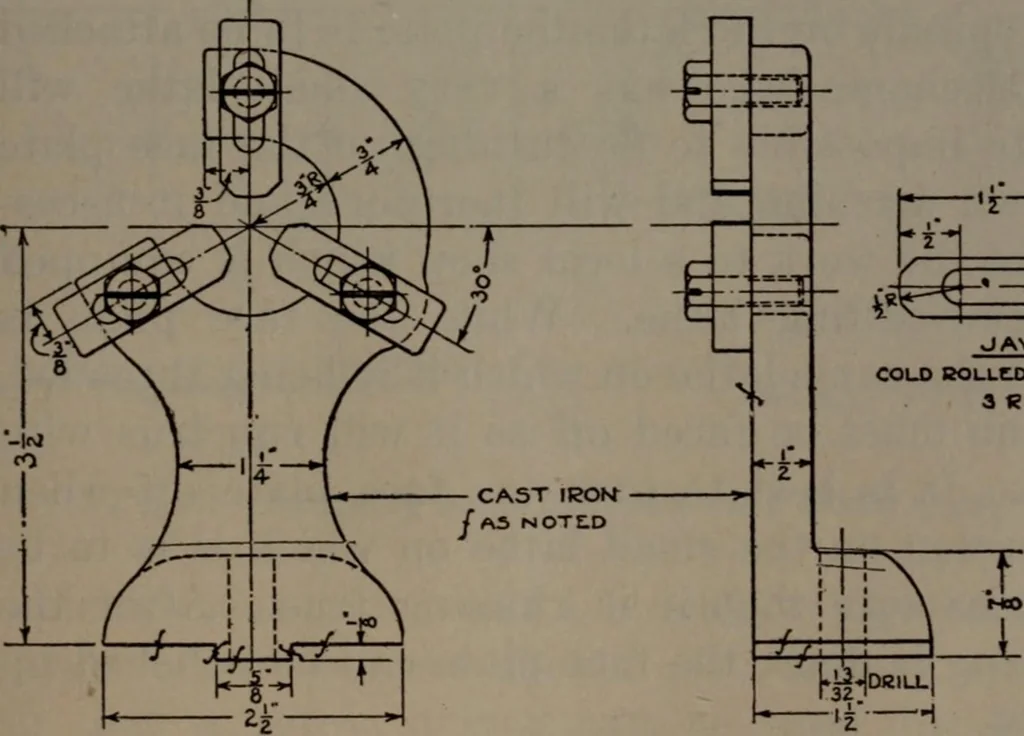 An illustration from Model making; including workshop practice, design and construction of models, a practical treatise for the amateur and professional mechanic .., 1919, leaf 58