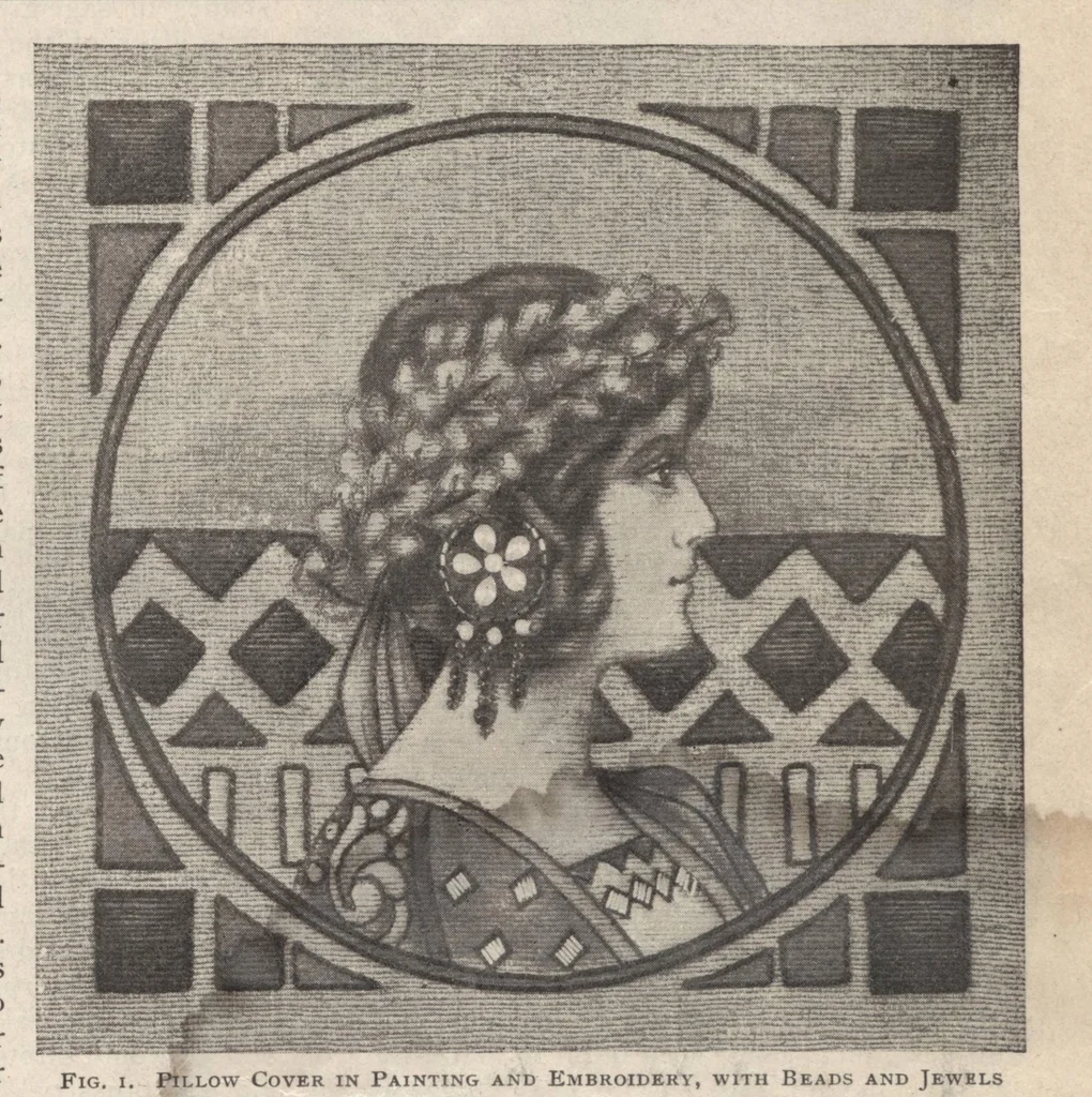 An illustration from The Modern Priscilla [partial] (October, 1907), 1907, leaf 2