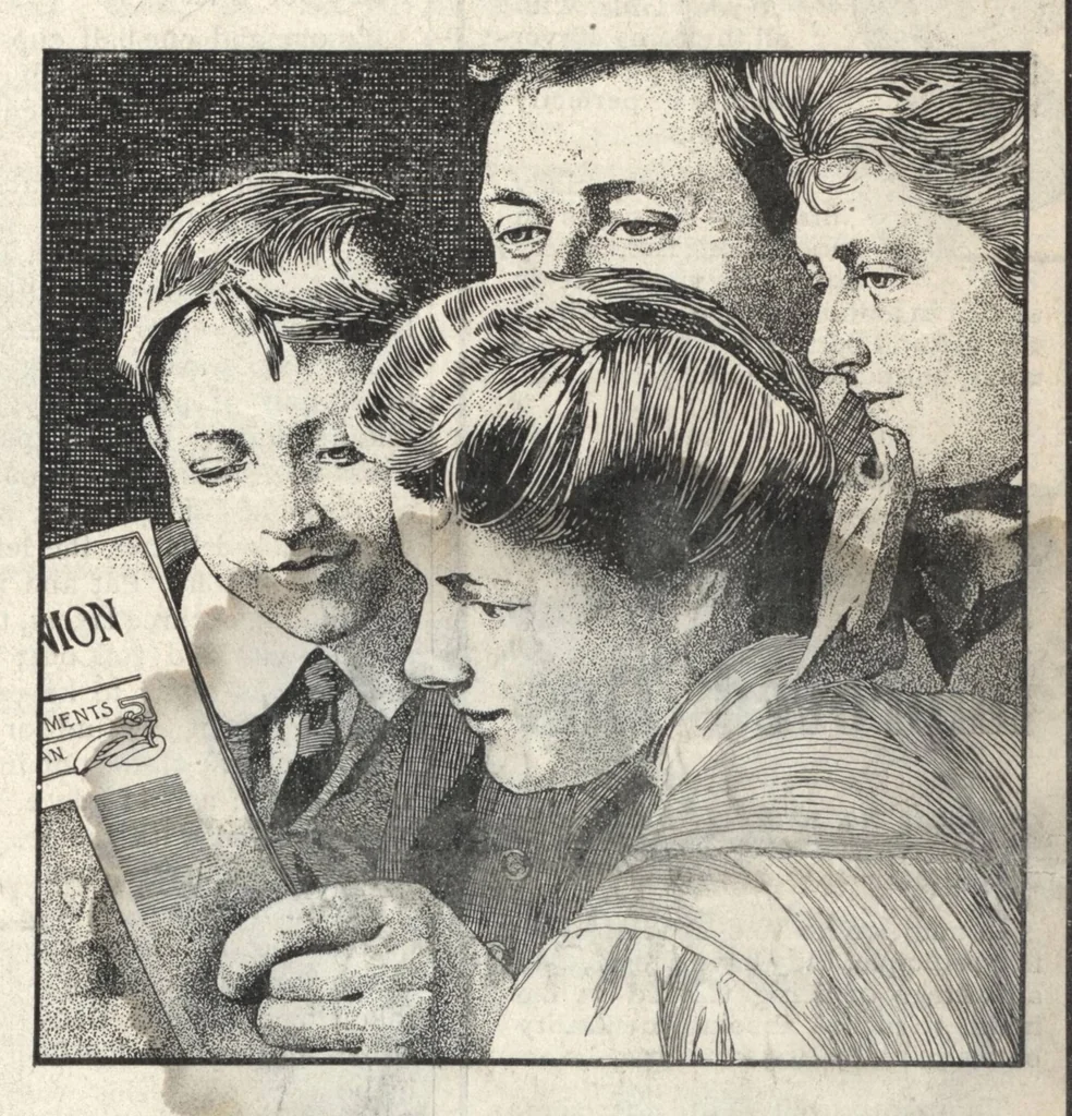 An illustration from The Modern Priscilla [partial] (October, 1907), 1907, leaf 24
