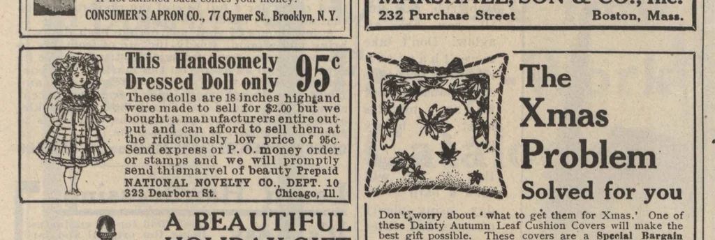 An illustration from The Modern Priscilla (December, 1910), 1910, leaf 48