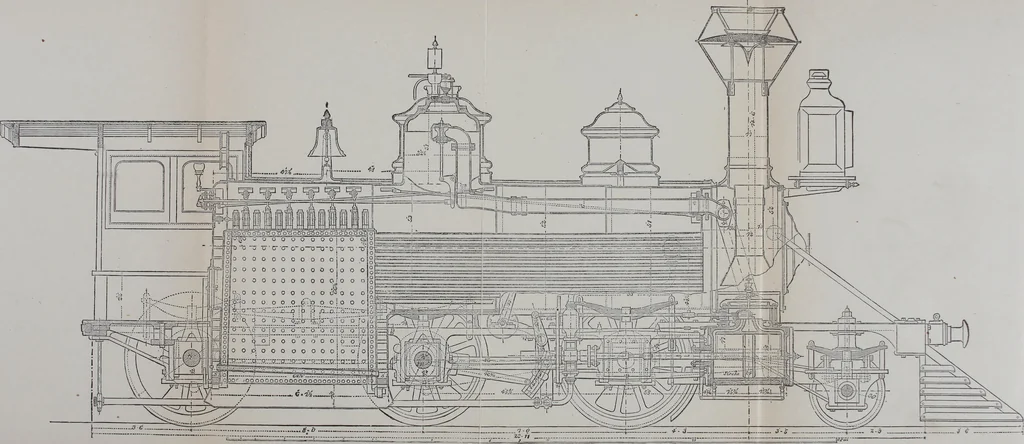 An illustration from Modern American locomotive engines; their design, construction and management. A practical work for practical men, 1883, leaf 121