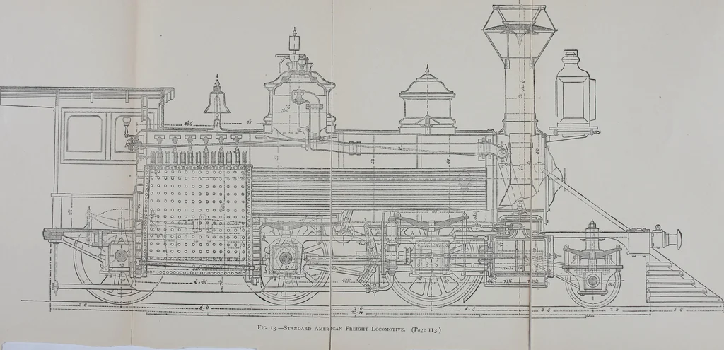 An illustration from Modern American locomotive engines; their design, construction and management. A practical work for practical men, 1883, leaf 121