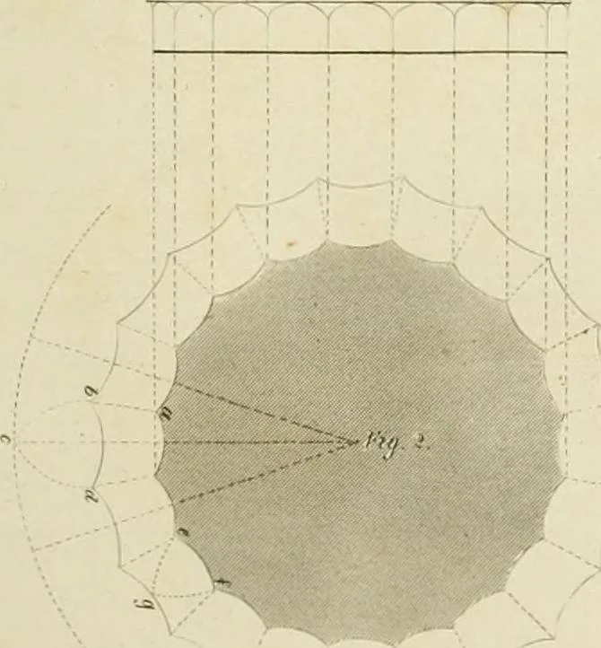 An illustration from The modern architect : or, Every carpenter his own master ; embracing plans, elevations, specifications, framing, etc., for private houses, classic dwellings, churches, &c. to which is added a new system of stair-building, 1854, leaf 136