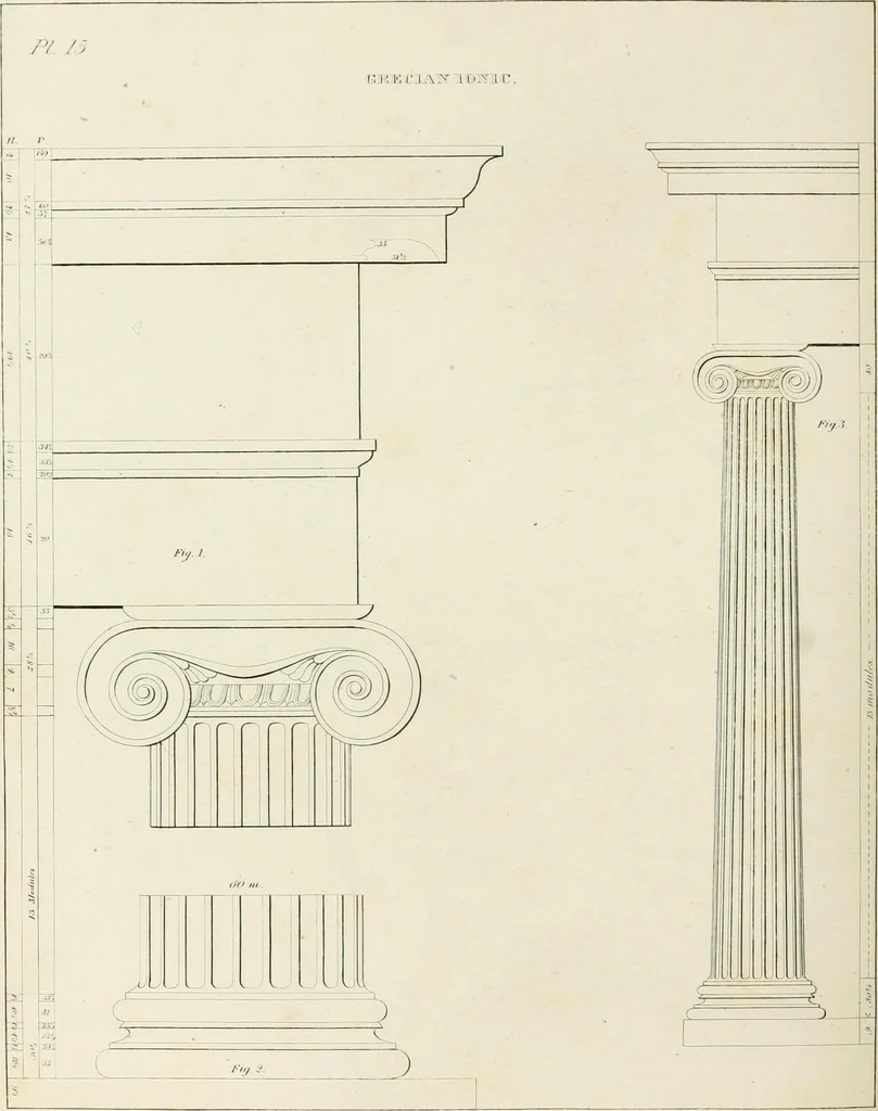 An illustration from The modern architect : or, Every carpenter his own master ; embracing plans, elevations, specifications, framing, etc., for private houses, classic dwellings, churches, &c. to which is added a new system of stair-building, 1854, leaf 171