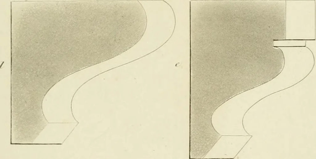 An illustration from The modern architect : or, Every carpenter his own master ; embracing plans, elevations, specifications, framing, etc., for private houses, classic dwellings, churches, &c. to which is added a new system of stair-building, 1854, leaf 186