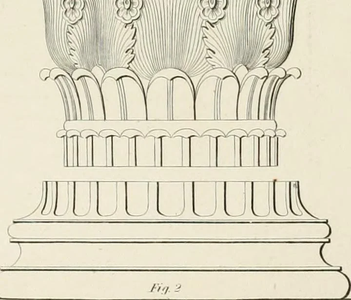 An illustration from The modern architect : or, Every carpenter his own master ; embracing plans, elevations, specifications, framing, etc., for private houses, classic dwellings, churches, &c. to which is added a new system of stair-building, 1854, leaf 217