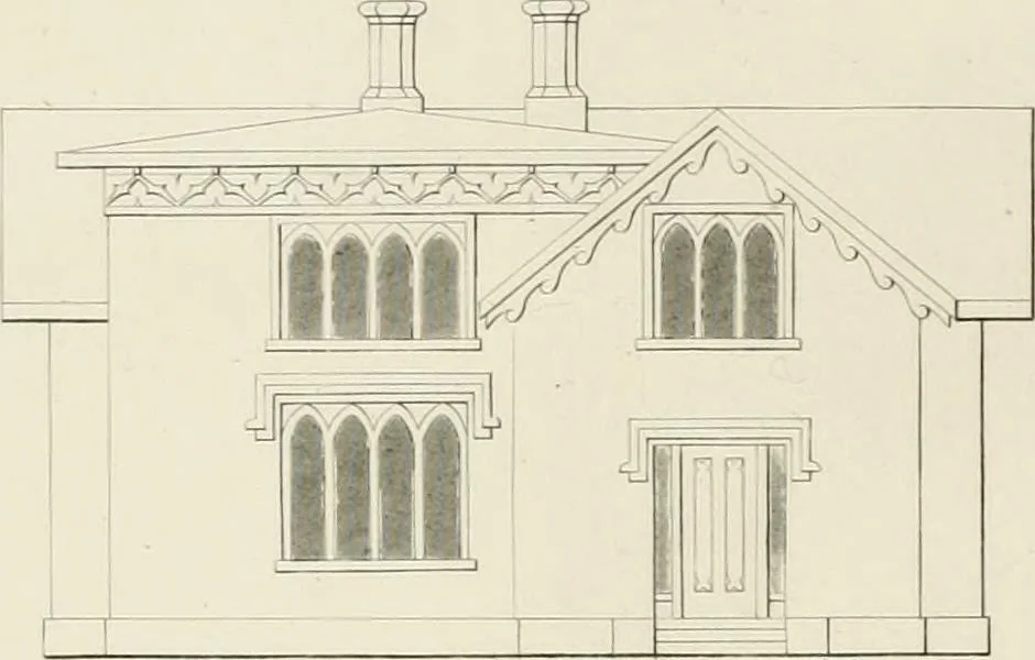 An illustration from The modern architect : or, Every carpenter his own master ; embracing plans, elevations, specifications, framing, etc., for private houses, classic dwellings, churches, &c. to which is added a new system of stair-building, 1854, leaf 251