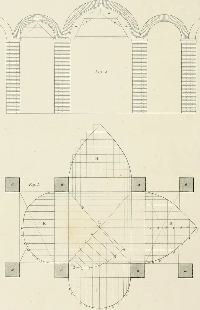 An illustration from The modern architect : or, Every carpenter his own master ; embracing plans, elevations, specifications, framing, etc., for private houses, classic dwellings, churches, &c. to which is added a new system of stair-building, 1854, leaf 259