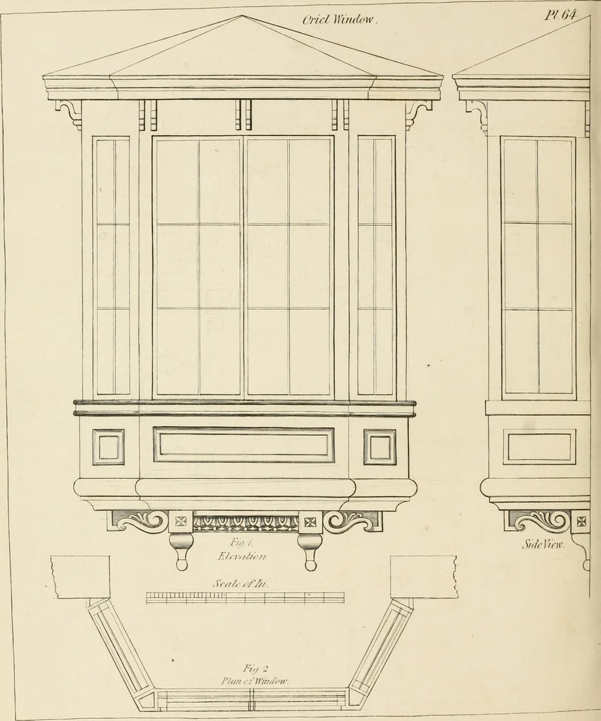 An illustration from The modern architect : or, Every carpenter his own master ; embracing plans, elevations, specifications, framing, etc., for private houses, classic dwellings, churches, &c. to which is added a new system of stair-building, 1854, leaf 287
