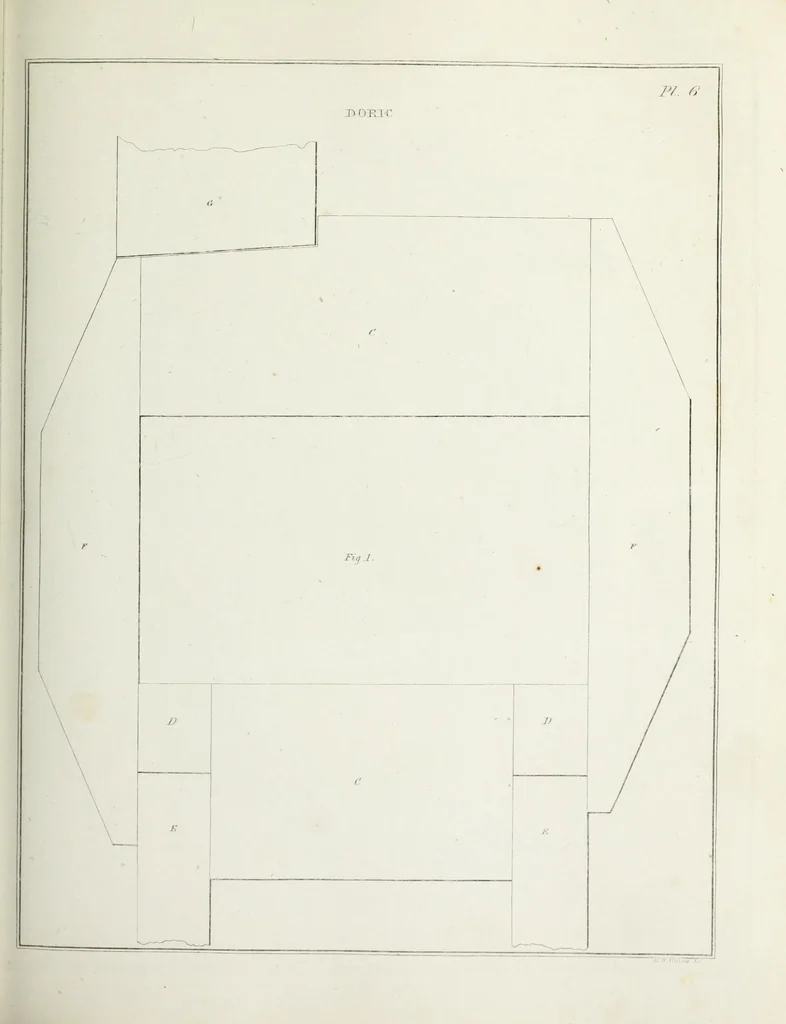 An illustration from The modern architect, or, Every carpenter his own master : embracing plans, elevations, specifications, framing, etc., for private houses, classic dwellings, churches, &c., to which added the new system of stair-building, 1855, leaf 148