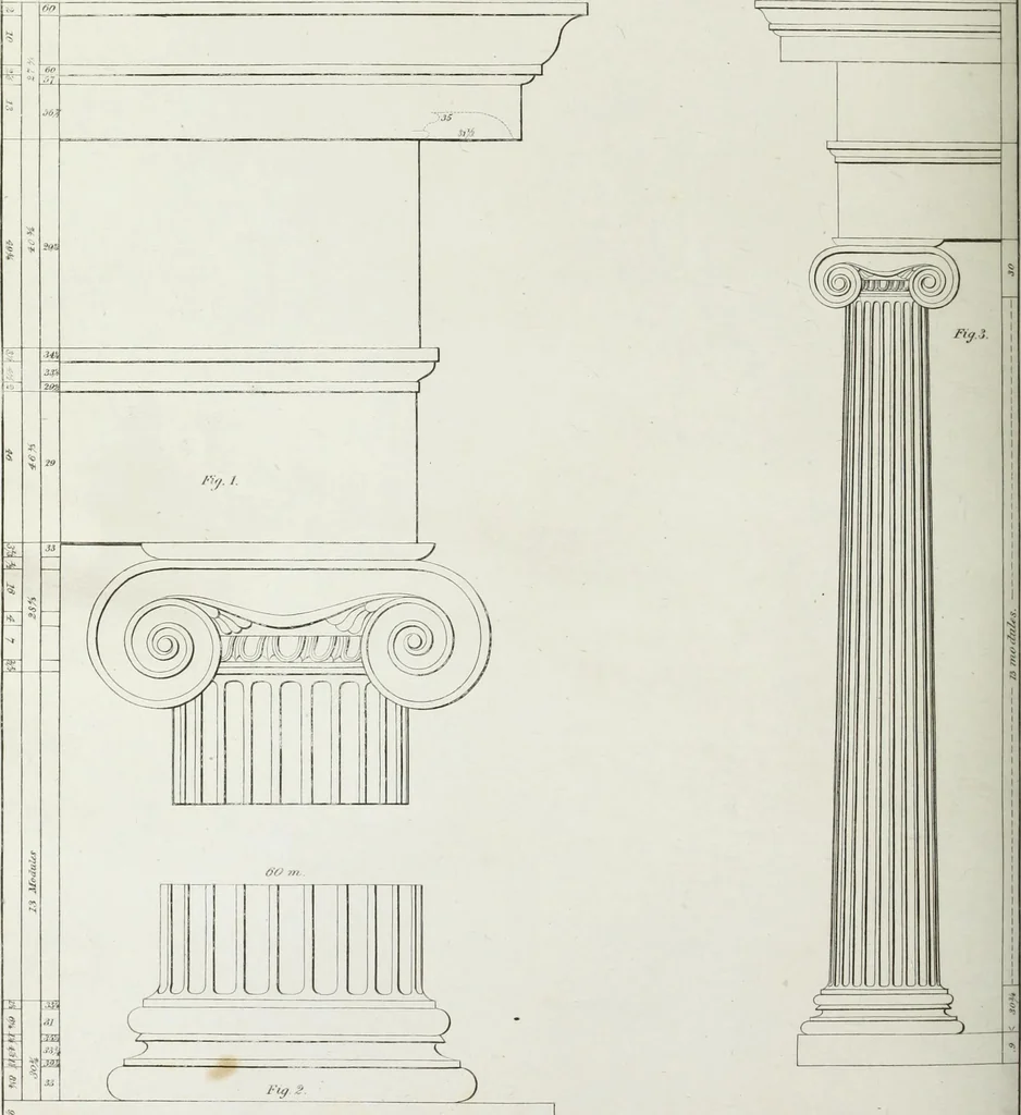 An illustration from The modern architect, or, Every carpenter his own master : embracing plans, elevations, specifications, framing, etc., for private houses, classic dwellings, churches, &c., to which added the new system of stair-building, 1855, leaf 167