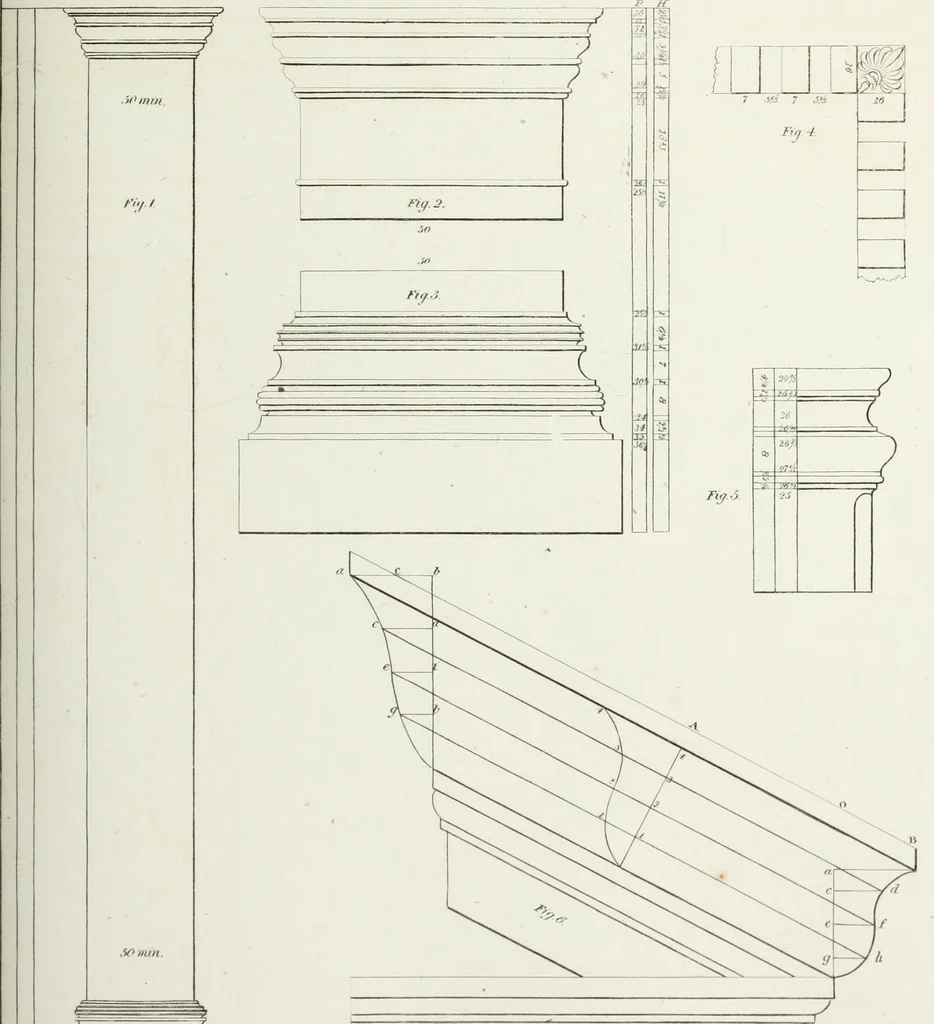 An illustration from The modern architect, or, Every carpenter his own master : embracing plans, elevations, specifications, framing, etc., for private houses, classic dwellings, churches, &c., to which added the new system of stair-building, 1855, leaf 172