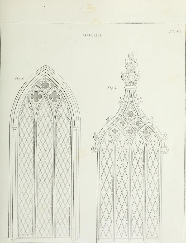 An illustration from The modern architect, or, Every carpenter his own master : embracing plans, elevations, specifications, framing, etc., for private houses, classic dwellings, churches, &c., to which added the new system of stair-building, 1855, leaf 220