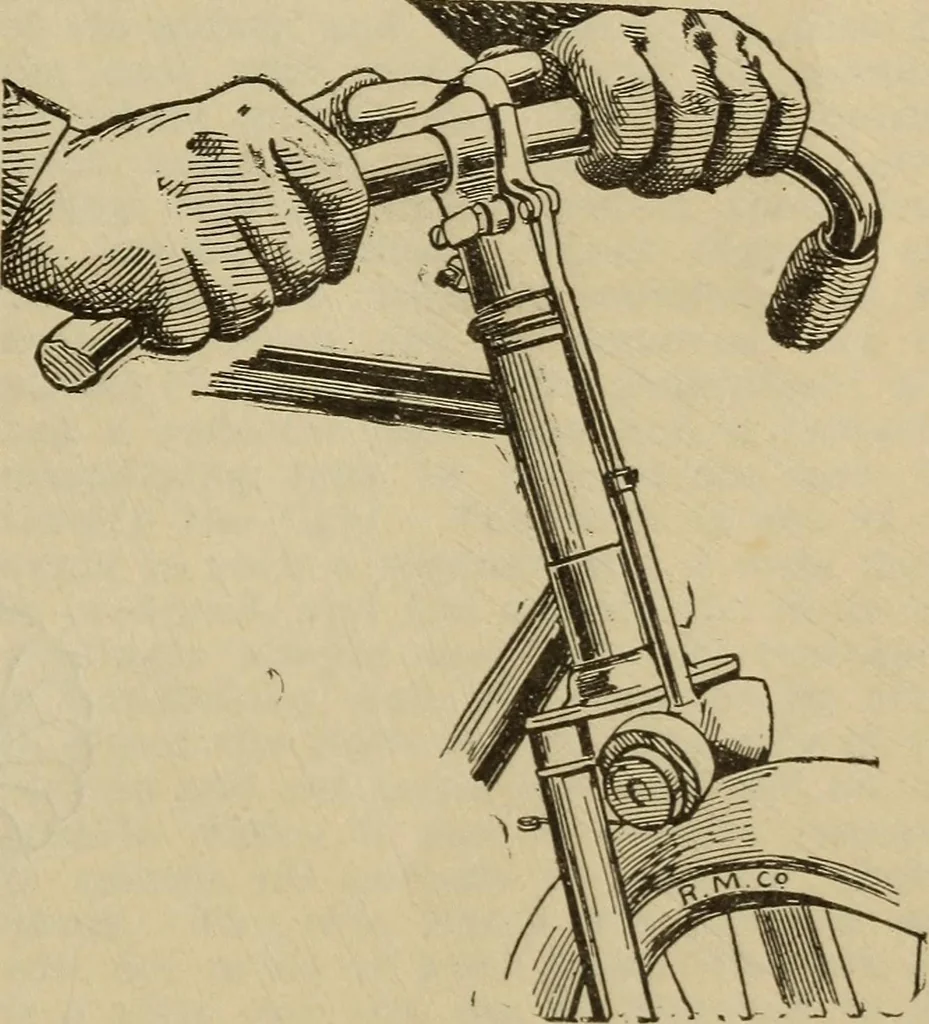 An illustration from The Modern bicycle and its accessories; a complete reference book for rider, dealer, and maker, 1898, leaf 128