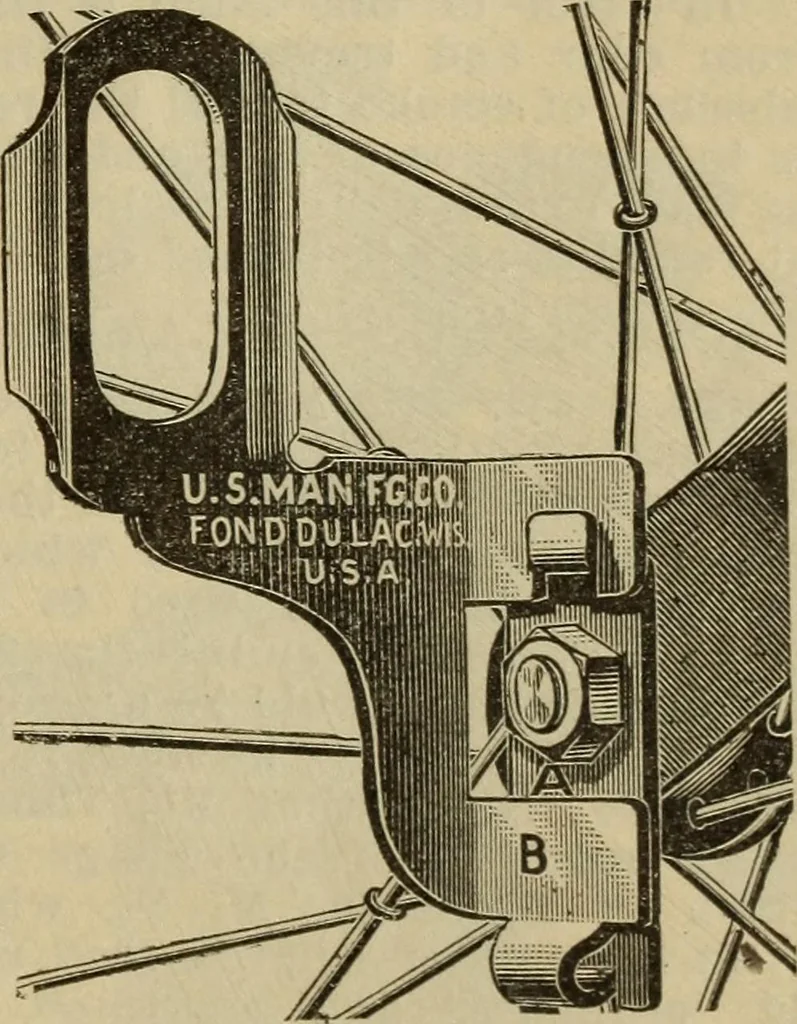 An illustration from The Modern bicycle and its accessories; a complete reference book for rider, dealer, and maker, 1898, leaf 134