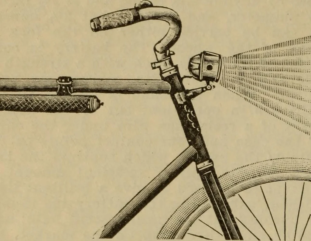 An illustration from The Modern bicycle and its accessories; a complete reference book for rider, dealer, and maker, 1898, leaf 135