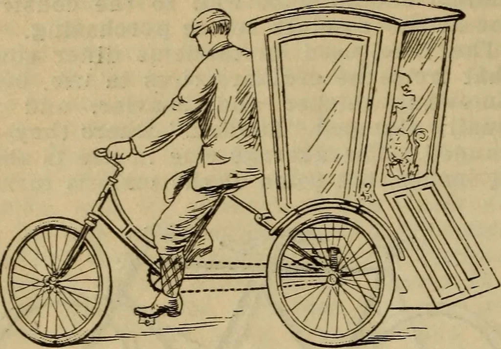 An illustration from The Modern bicycle and its accessories; a complete reference book for rider, dealer, and maker, 1898, leaf 157