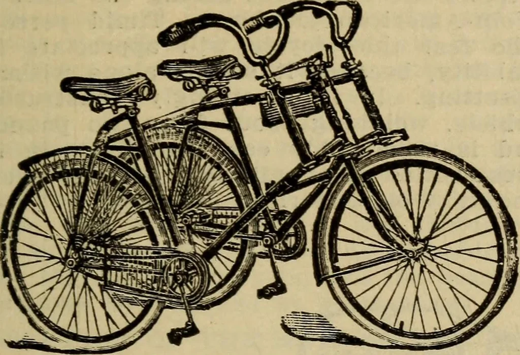 An illustration from The Modern bicycle and its accessories; a complete reference book for rider, dealer, and maker, 1898, leaf 158