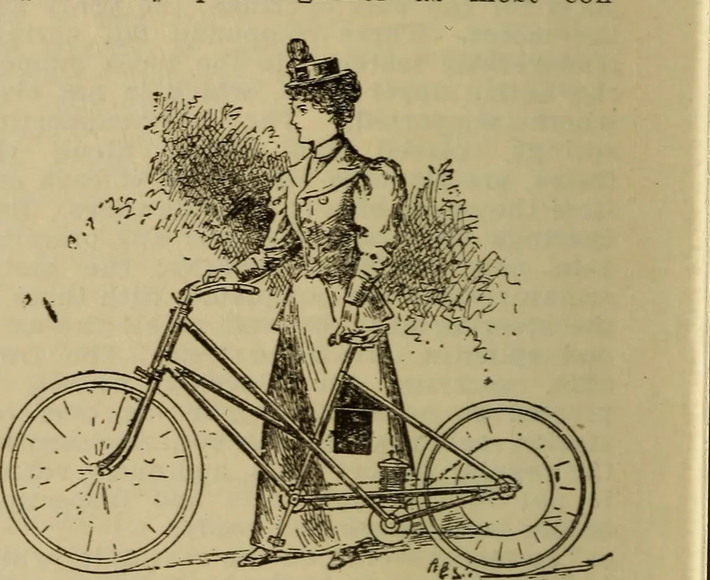 An illustration from The Modern bicycle and its accessories; a complete reference book for rider, dealer, and maker, 1898, leaf 163