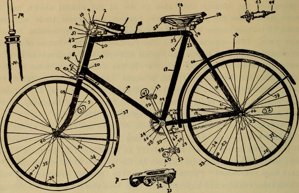 An illustration from The Modern bicycle and its accessories; a complete reference book for rider, dealer, and maker, 1898, leaf 21