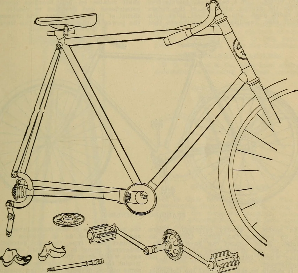 An illustration from The Modern bicycle and its accessories; a complete reference book for rider, dealer, and maker, 1898, leaf 32