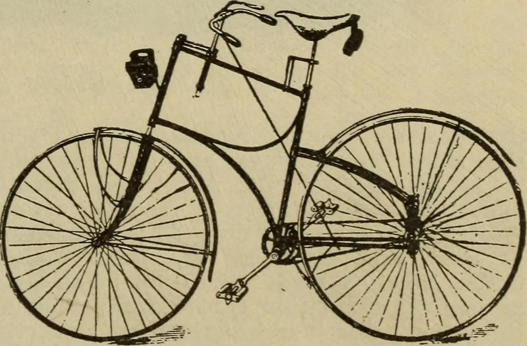 An illustration from The Modern bicycle and its accessories; a complete reference book for rider, dealer, and maker, 1898, leaf 50
