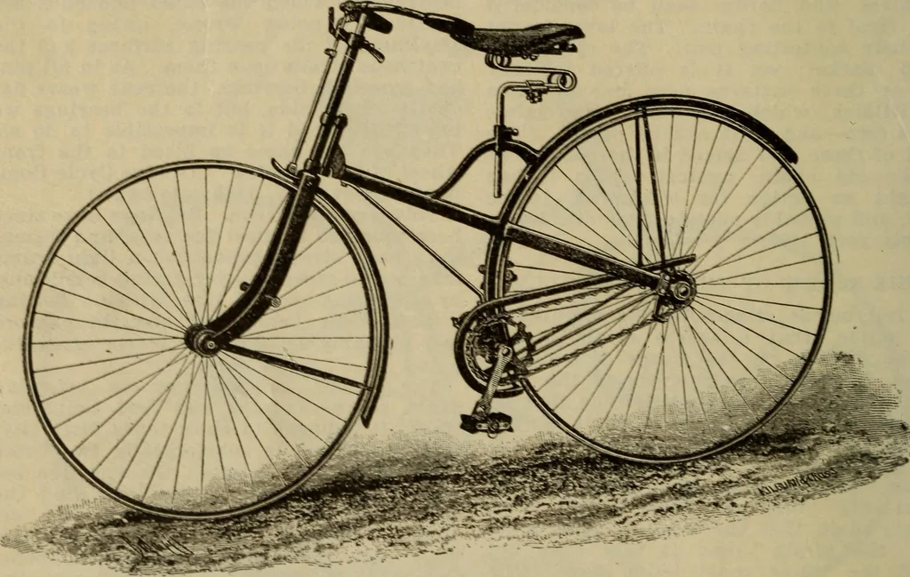 An illustration from The Modern bicycle and its accessories; a complete reference book for rider, dealer, and maker, 1898, leaf 53