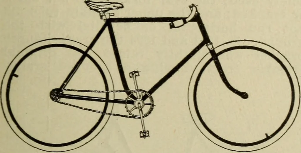 An illustration from The Modern bicycle and its accessories; a complete reference book for rider, dealer, and maker, 1898, leaf 58