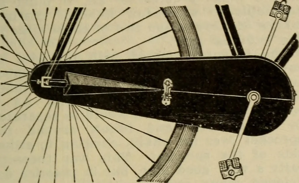 An illustration from The Modern bicycle and its accessories; a complete reference book for rider, dealer, and maker, 1898, leaf 76
