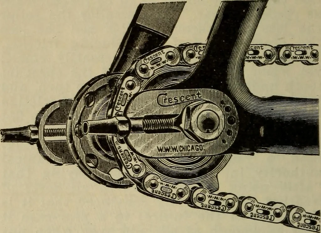 An illustration from The Modern bicycle and its accessories; a complete reference book for rider, dealer, and maker, 1898, leaf 83
