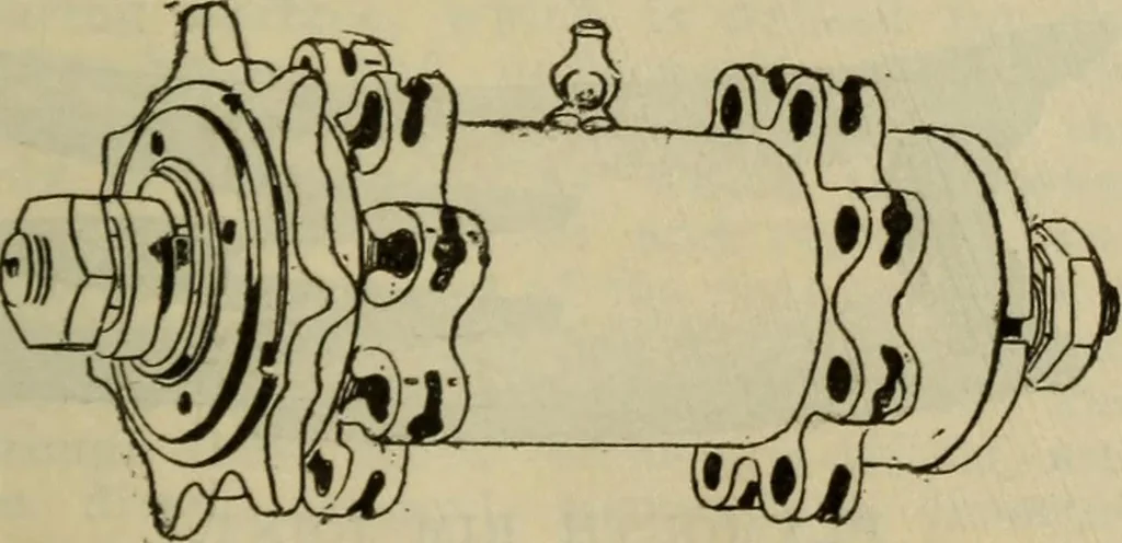 An illustration from The Modern bicycle and its accessories; a complete reference book for rider, dealer, and maker, 1898, leaf 90