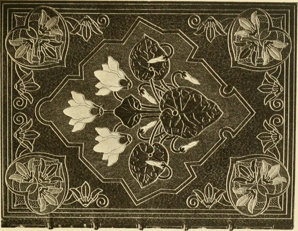 An illustration from Modern bookbindings, their design and decoration, 1906, leaf 126