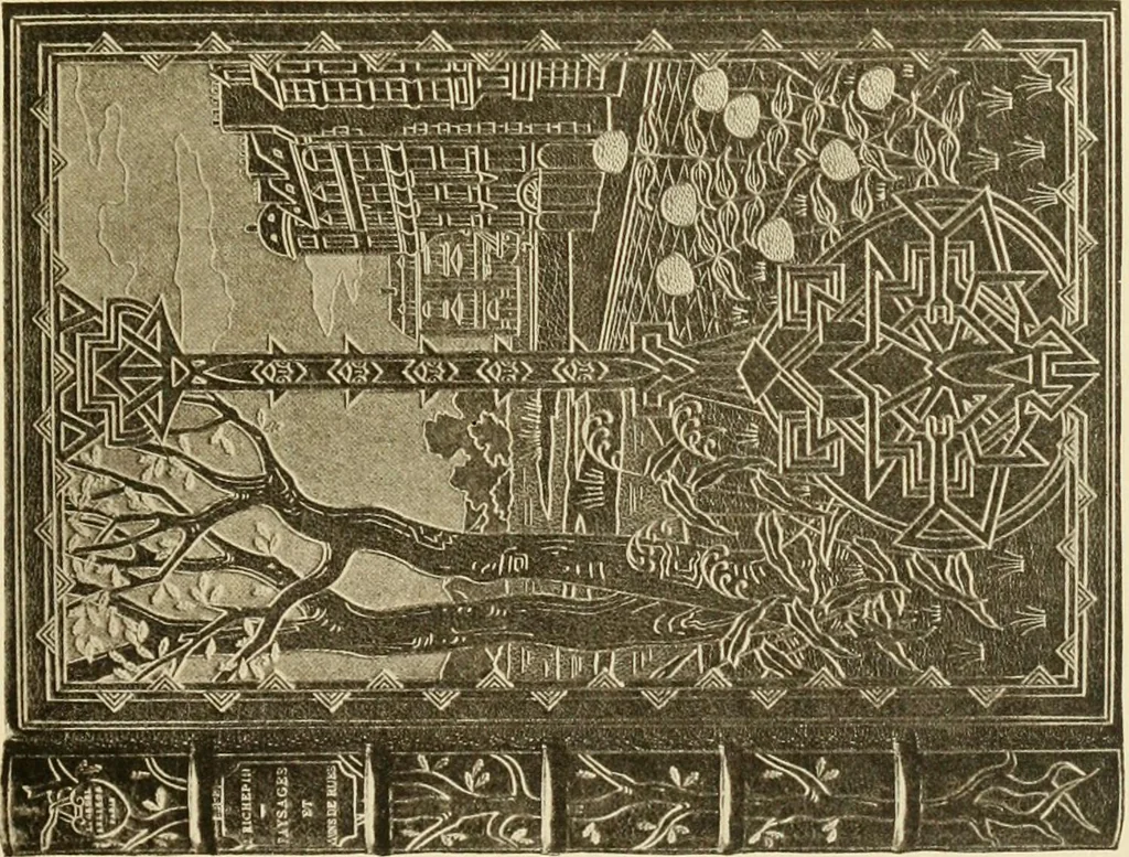 An illustration from Modern bookbindings, their design and decoration, 1906, leaf 126
