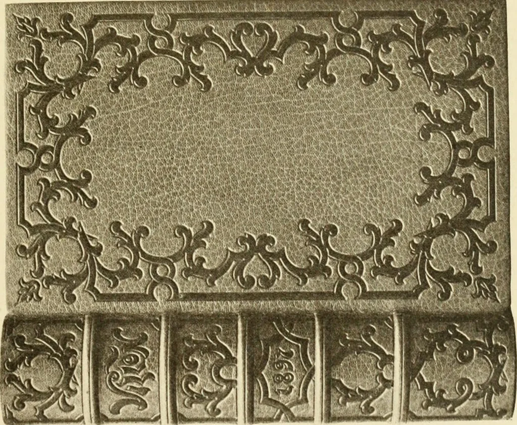 An illustration from Modern bookbindings, their design and decoration, 1906, leaf 150