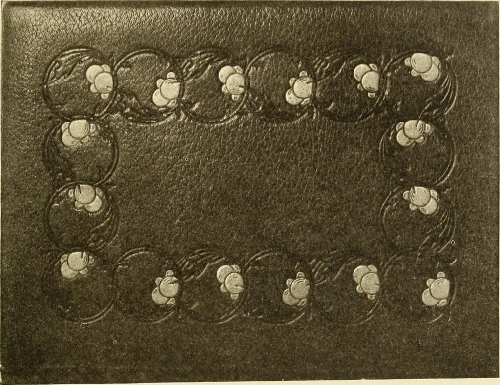 An illustration from Modern bookbindings, their design and decoration, 1906, leaf 162
