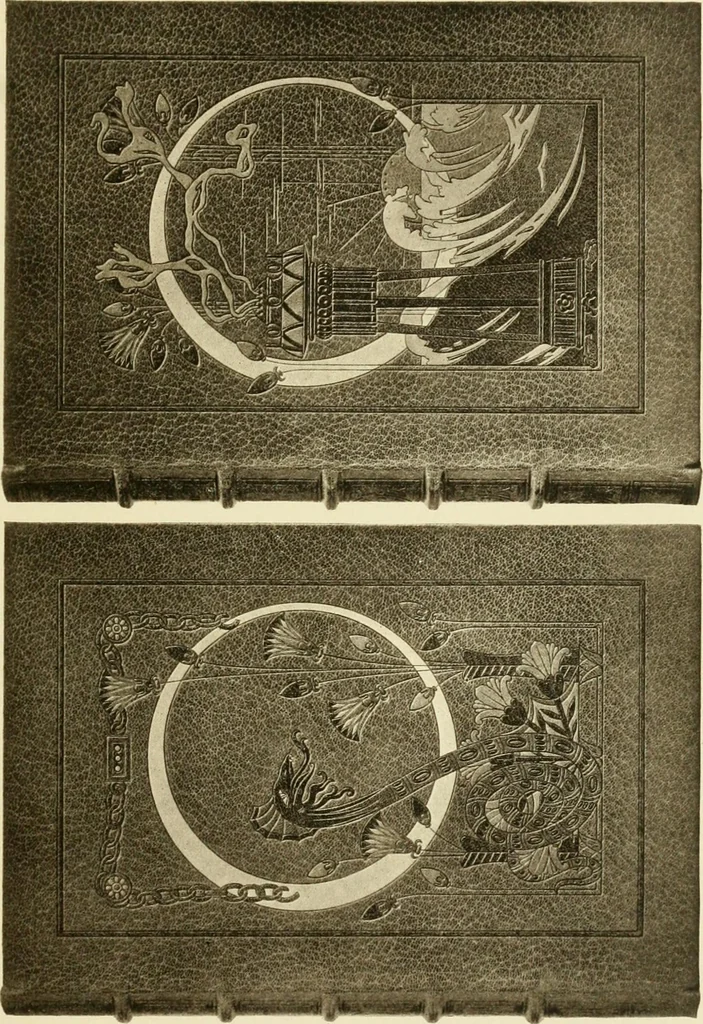 An illustration from Modern bookbindings, their design and decoration, 1906, leaf 198