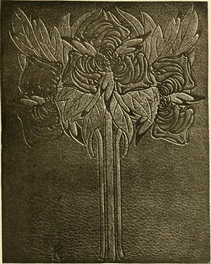 An illustration from Modern bookbindings, their design and decoration, 1906, leaf 210