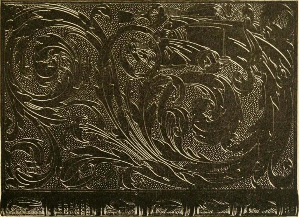 An illustration from Modern bookbindings, their design and decoration, 1906, leaf 30