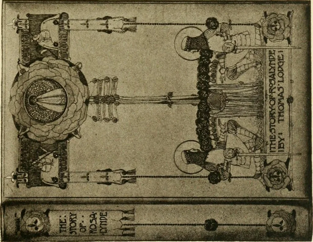 An illustration from Modern bookbindings, their design and decoration, 1906, leaf 56